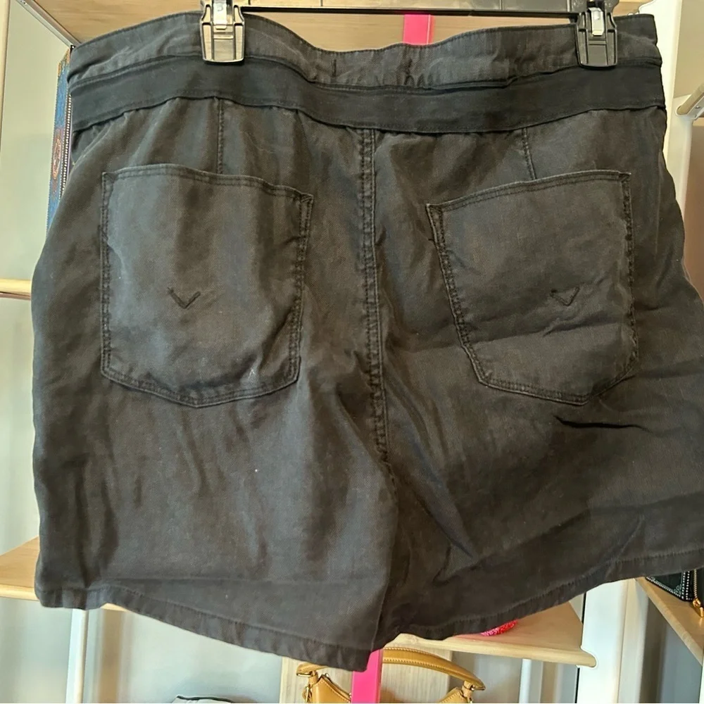 Hudson jeans Women's Black High-Waisted Shorts size 31 EUC